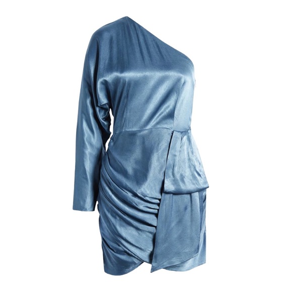 ELLIATT Saronic One-shoulder Dress in Blue XL - Picture 2 of 8